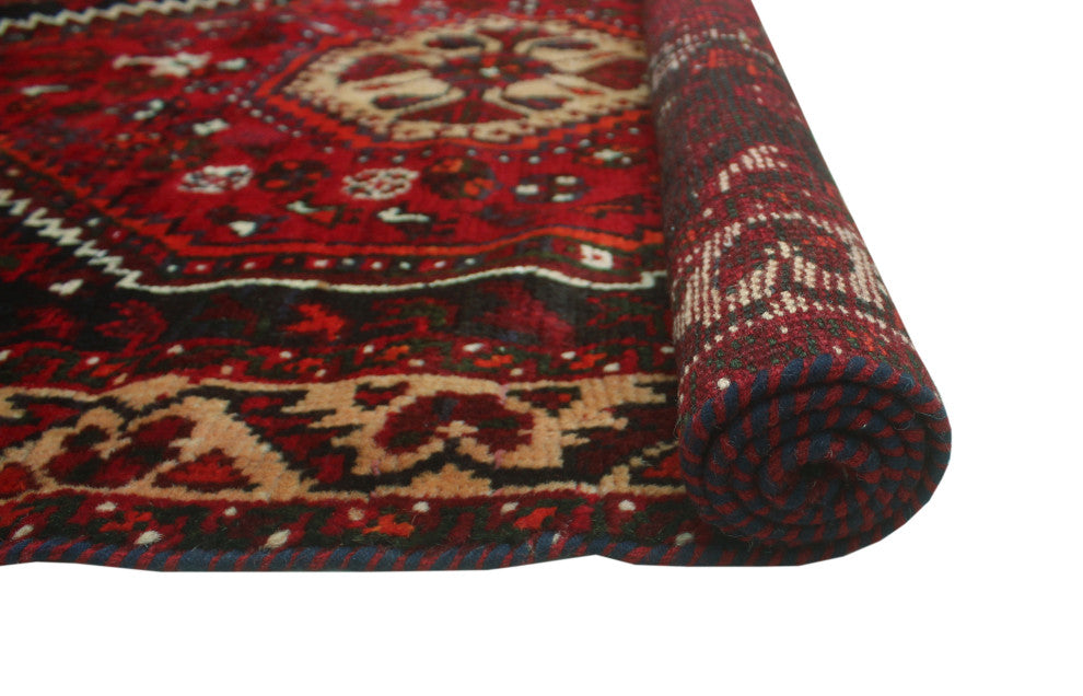 Fine Vintage Distressed Nevin Red Rug