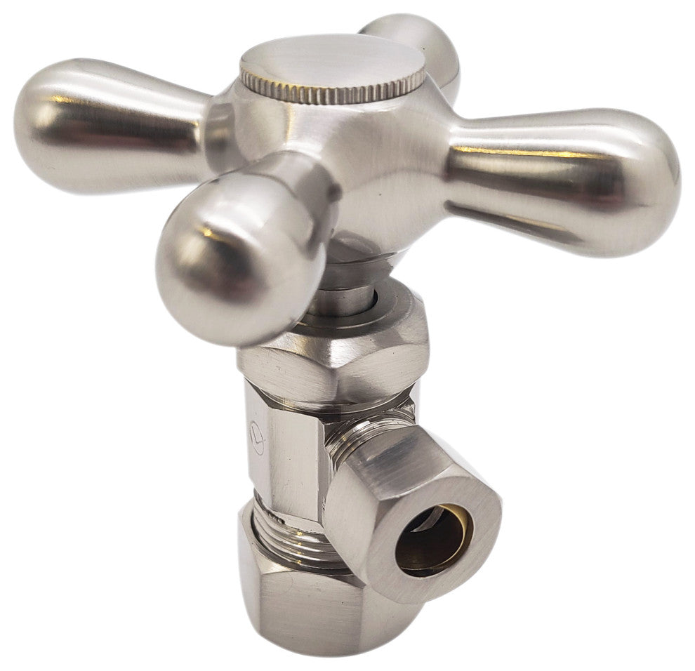 Supply Kit - 5/8" Od X 3/8" Od X 15" Corrugated In Oil Rubbed Bronze, Satin Nickel
