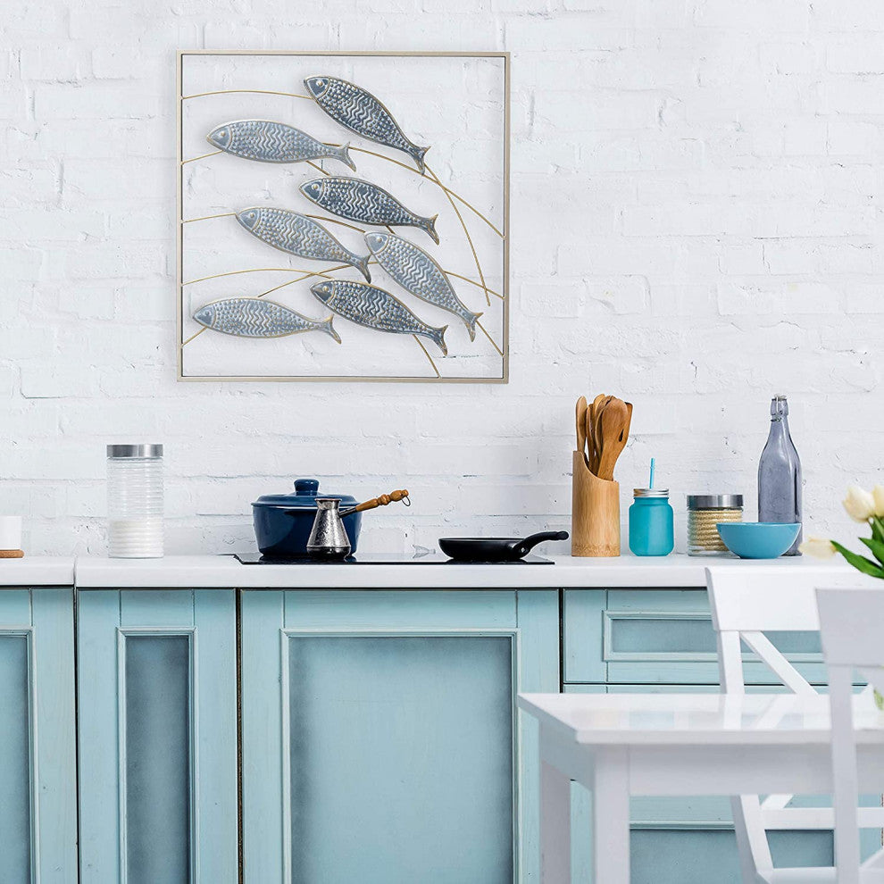 Shoal of Fish Metal Wall Decor, 19.75"