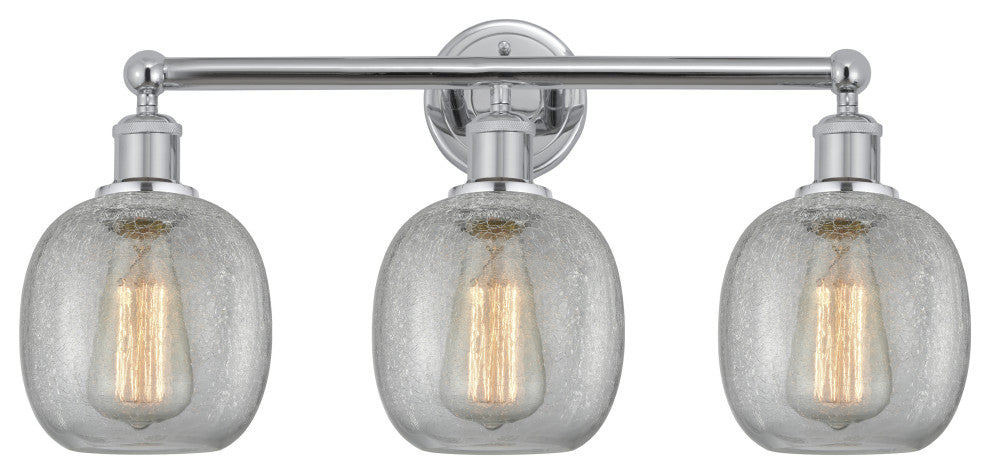 Innovations 616-3W-PC-G105 Belfast 3 Light Bath Vanity Light, Polished Chrome