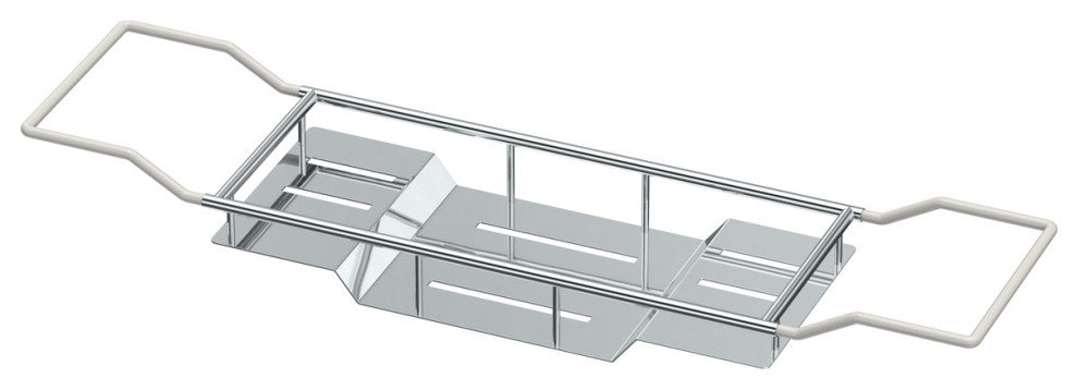 Modern Bath Tub Caddy, Chrome