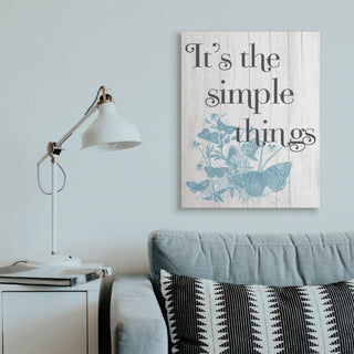 It's the Simple Things Quote Butterfly Nature Rustic Text,1pc, each 30 x 40
