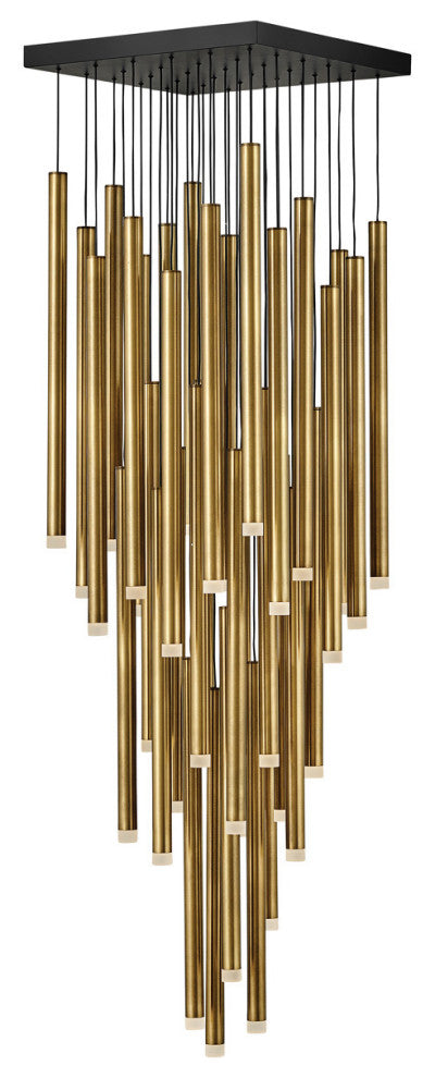 Fredrick Ramond Harmony Large Adjustable Pendant, Heritage Brass