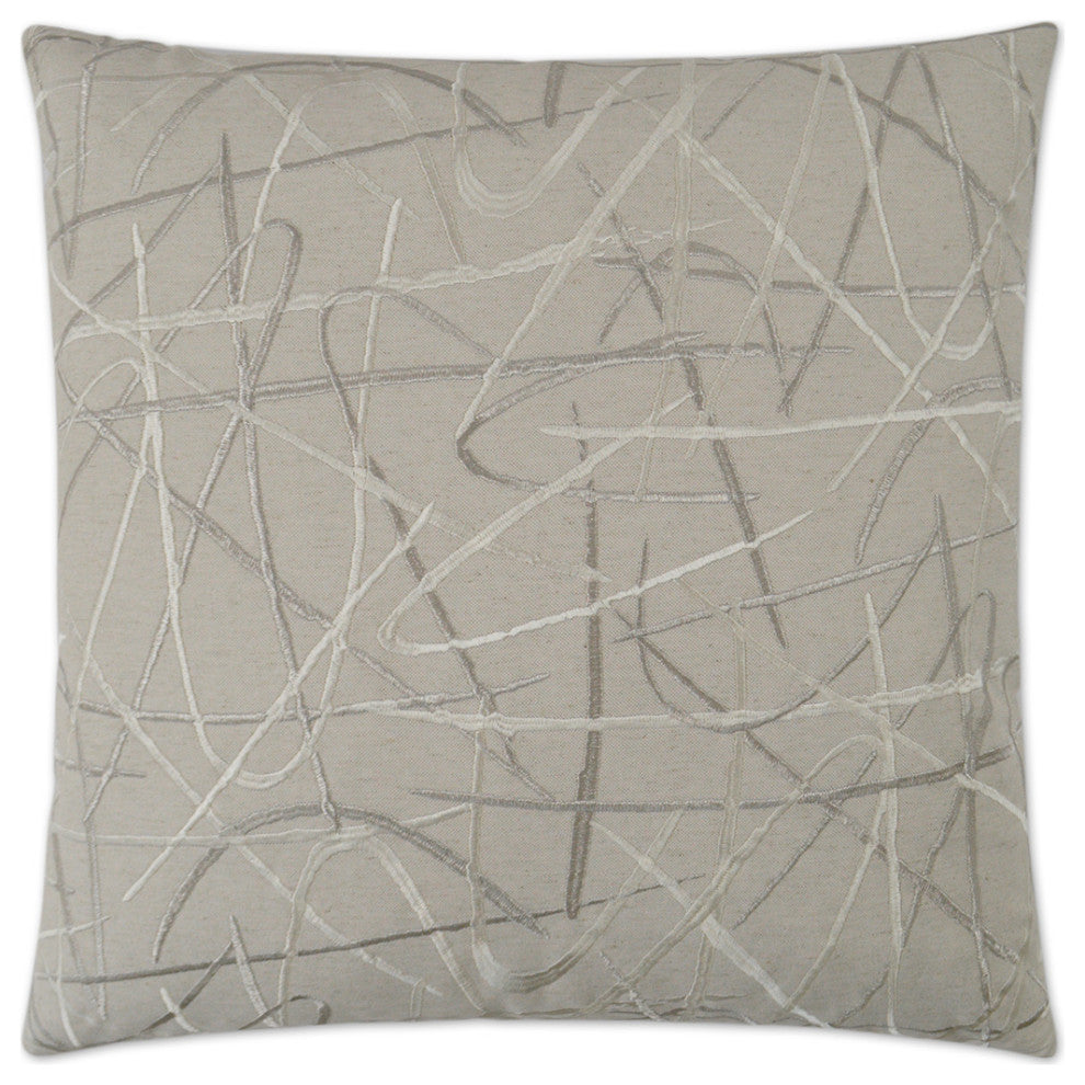 Scribble Pillow - Silver