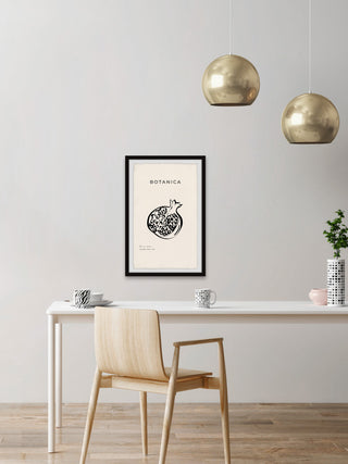 "Botanica Pomegranate" Framed Painting Print, 16x24
