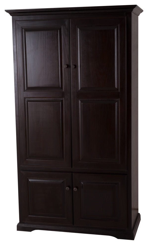 Extra Wide Kitchen Pantry Cabinet, Iron Ore