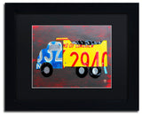 "Dump Truck" Matted Framed Canvas Art by Design Turnpike