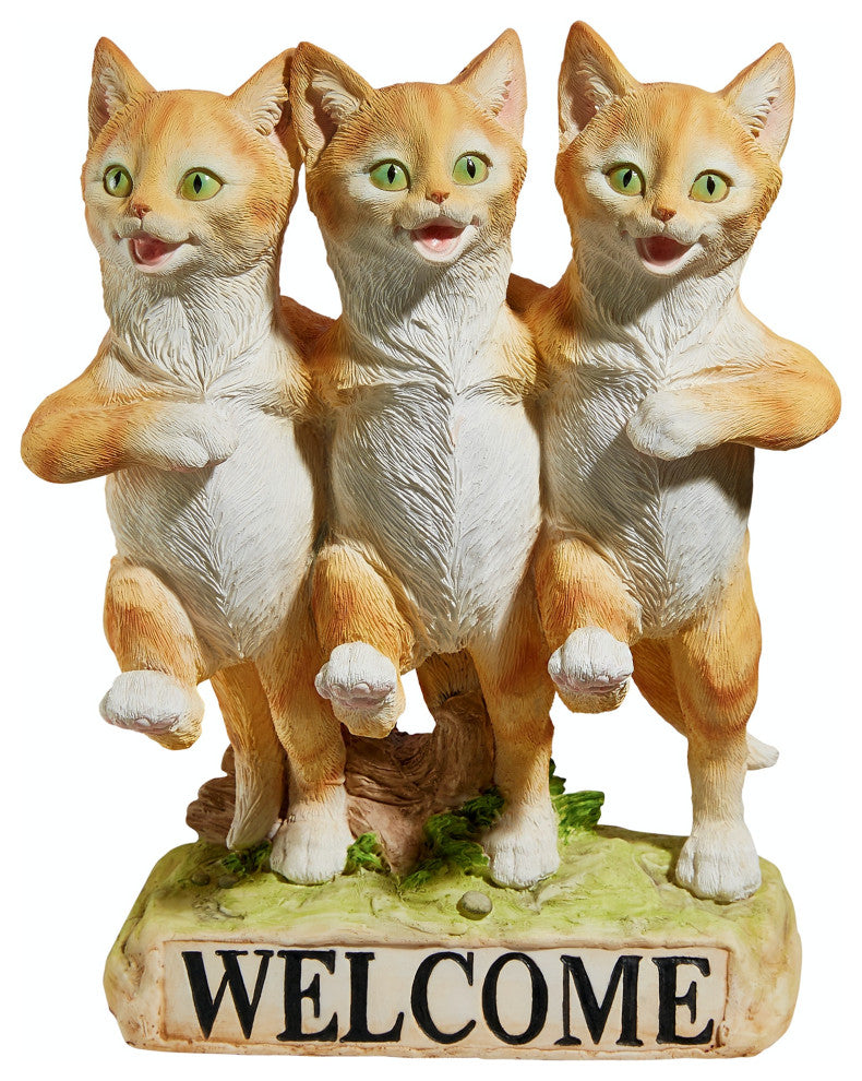 Chorus Line of Cats Welcome Statue