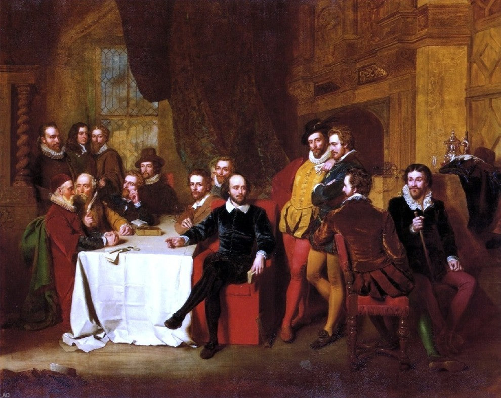 John Faed RSA Shakespeare and His Contemporaries Wall Decal Print