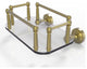 Dottingham Wall Mounted Glass Guest Towel Tray, Satin Brass