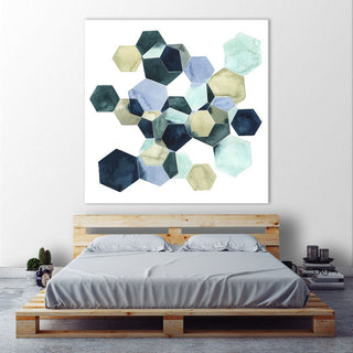 "Crystallize I" Fine Art Giant Canvas Print, 54"x54"