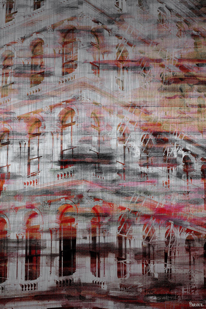 "Red Arches" Print on Brushed Aluminum, 30"x45"