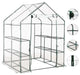 vidaXL Greenhouse with 8 Shelves 4.7'x4.7'x6.4'