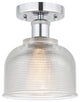 Innovations 616-1F-PC-G412 Dayton 1 Light 5.5" Semi-Flush Mount, Polished Chrome