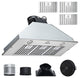 VEVOR Built-in Range Hood Insert Vent Hood 800CFM 36in Push Button Control