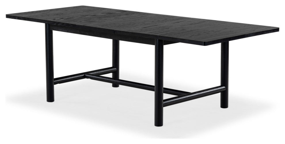 Safavieh Couture Jaylessa Wood Extendable Dining Table, Black