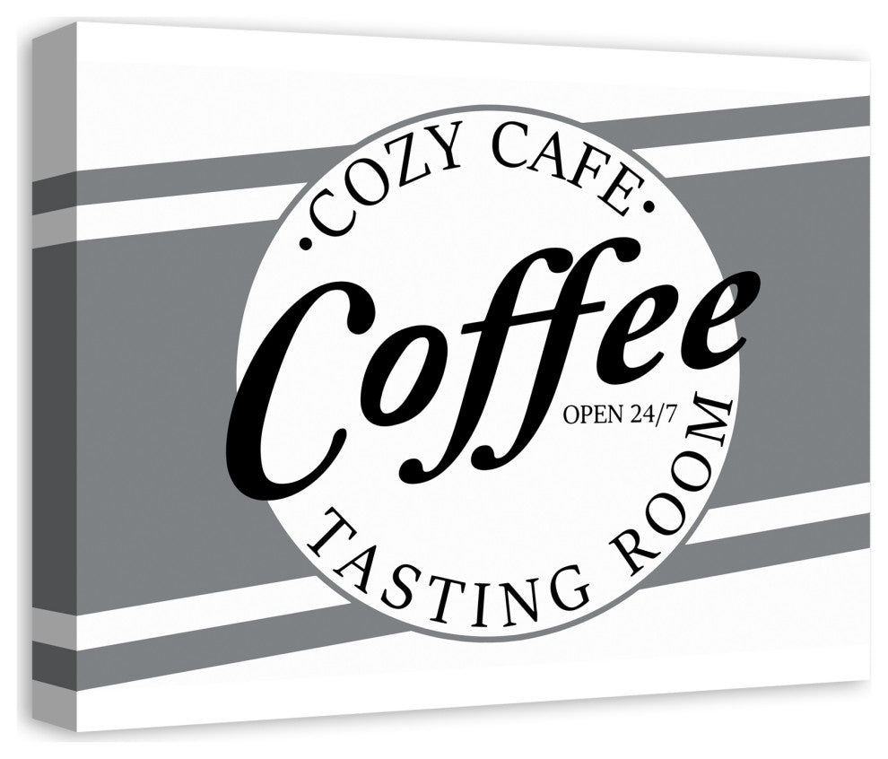 Cozy Cafe Coffee 16x20 Canvas Wall Art