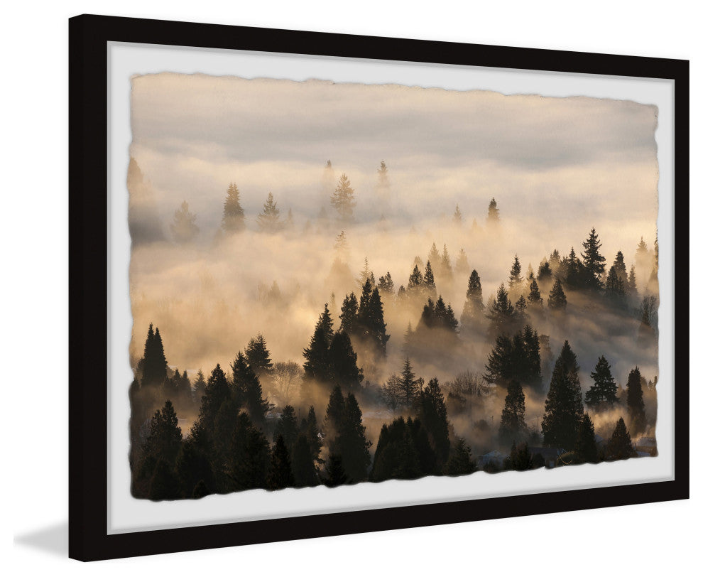 "Find Me in the Forest" Framed Painting Print, 12x8
