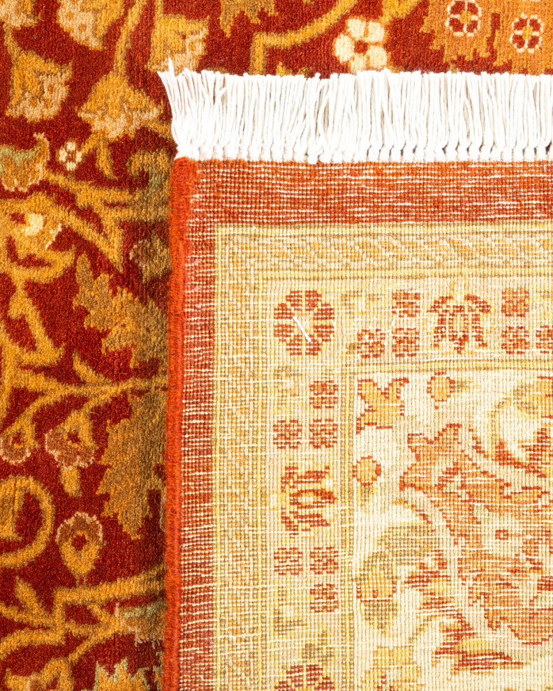 Mogul, One-of-a-Kind Hand-Knotted Area Rug Orange, 5'3"x8'0"