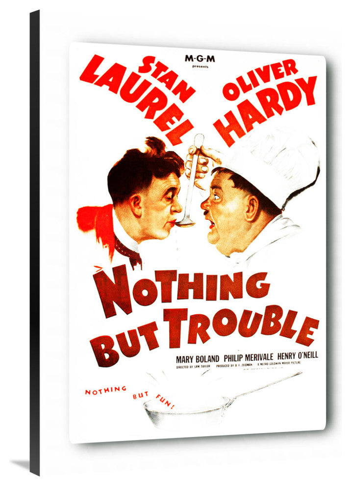 Laurel and Hardy, Nothing But Trouble, 1944, 28x40