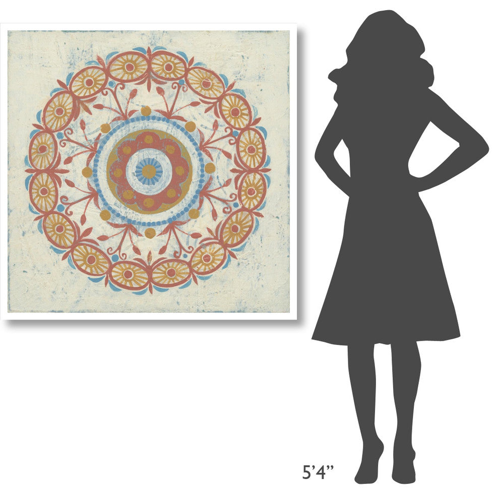 "Lakai Circle I" Digital Paper Print by Kathrine Lovell, 42"x42"