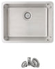 STYLISH 21 inch Single Bowl Undermount and Drop-in Stainless Steel Kitchen Sink