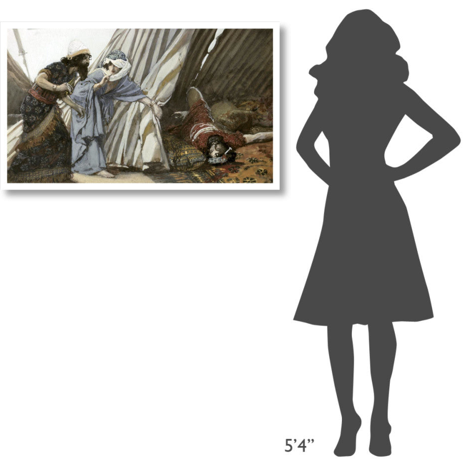 "Jael Shows To Barak, Sisera Lying Dead" Print by James Tissot, 42"x25"