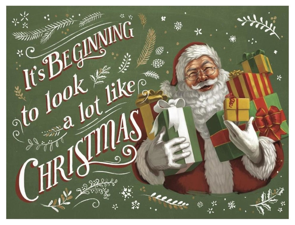 "Santas List IV" Digital Paper Print by Janelle Penner, 18"x14"