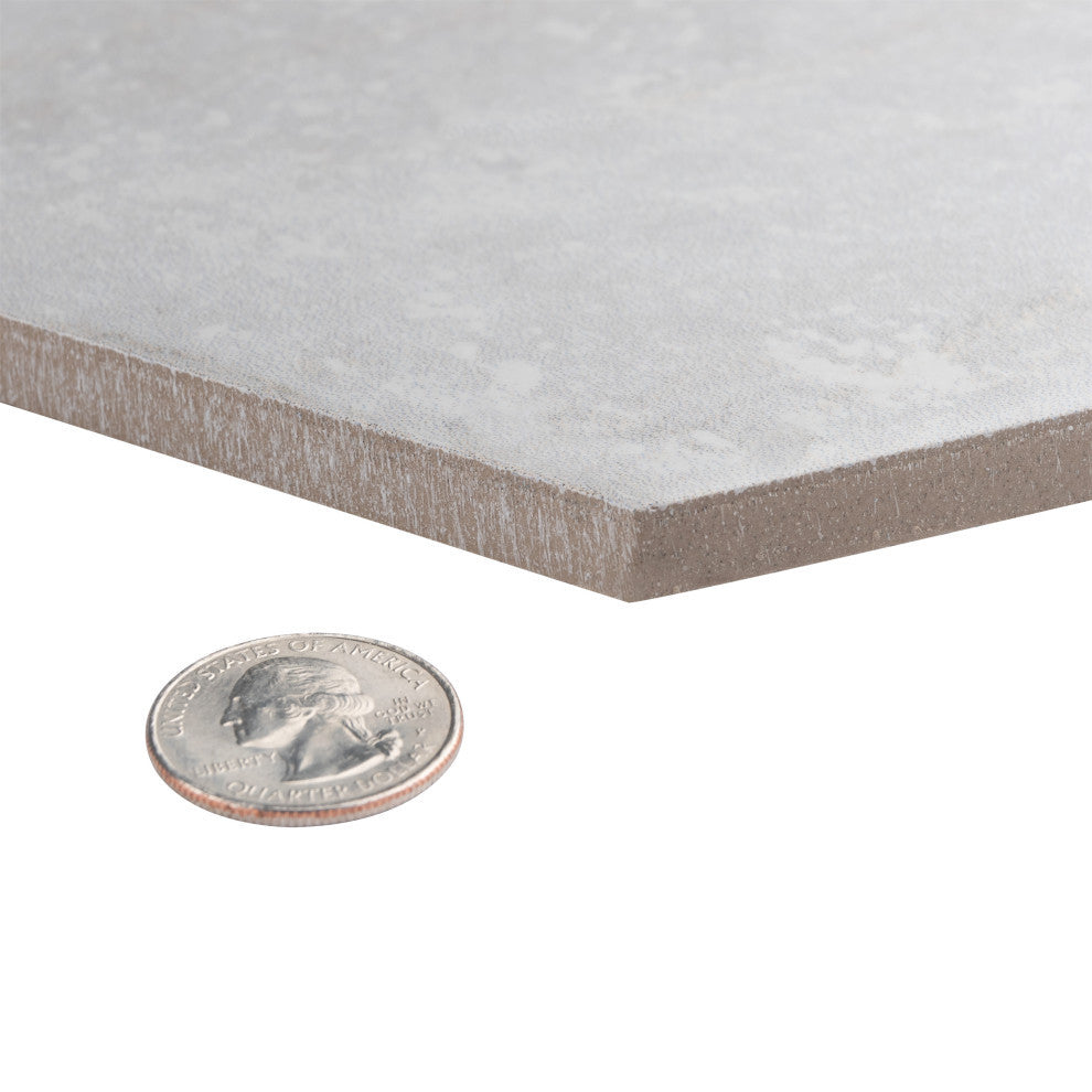 Mazzo Hex White Porcelain Floor and Wall Tile