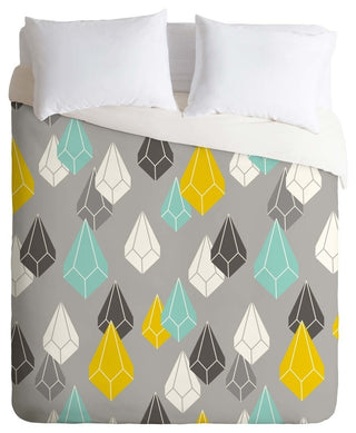 Deny Designs Heather Dutton Raining Gems Whisper Duvet Cover - Lightweight