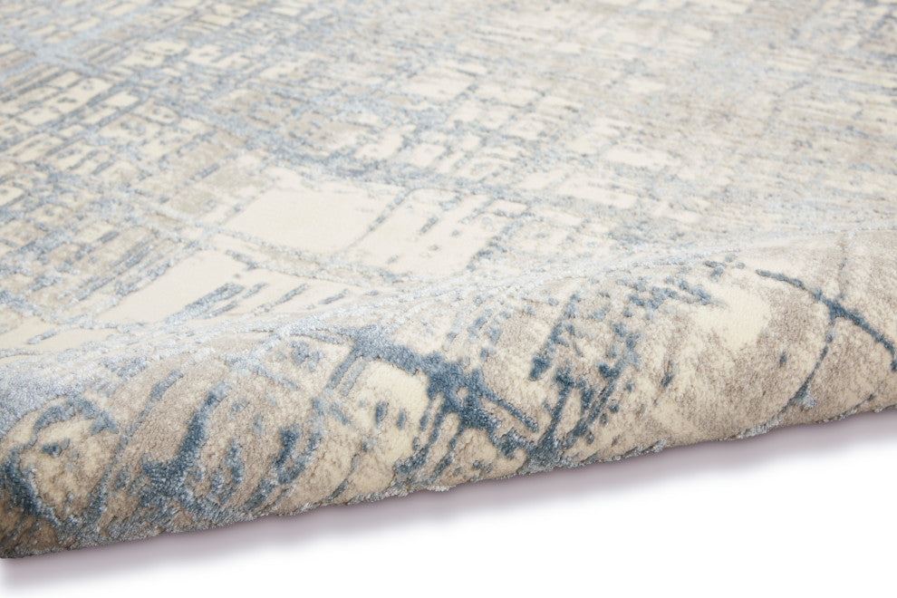 Calvin Klein CK950 Rush 9' x 12' Ivory Blue Modern Indoor Area Rug