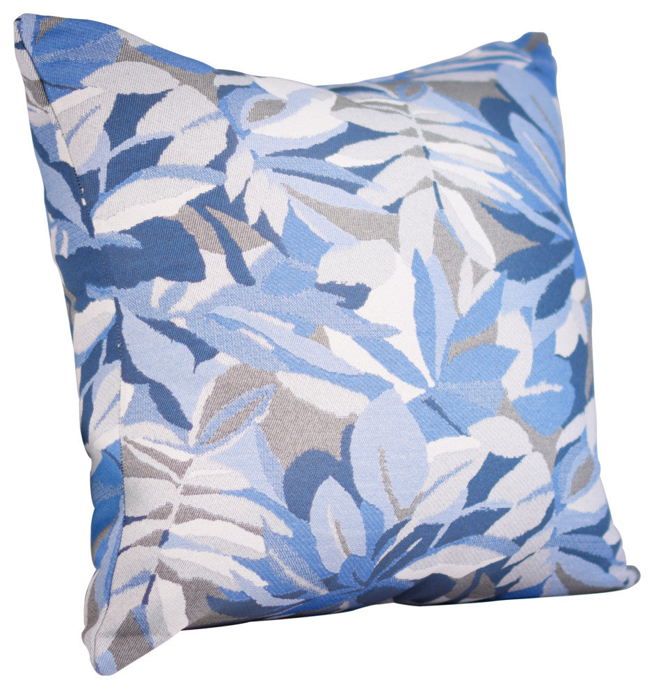 24"x24" Pacifica Lounge Throw Pillow by Astella, Set of 2, Dewey Blue