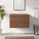 Render 30" Wall-Mount Bathroom Vanity, Walnut