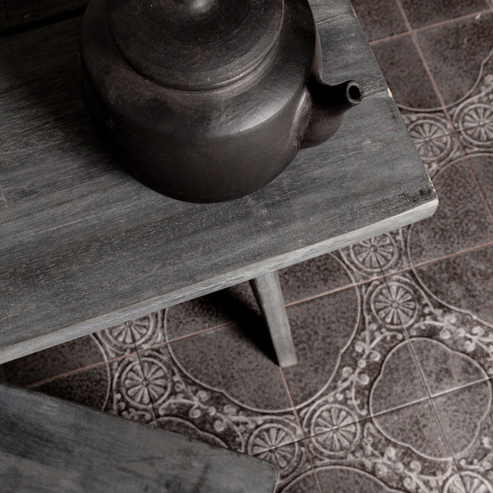 Kings Jaipur Black Ceramic Floor and Wall Tile