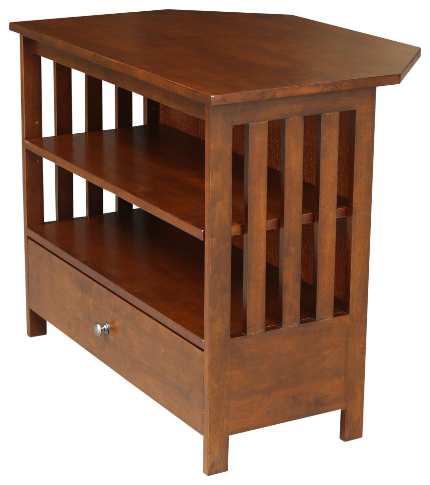 Mission Corner Entertainment / TV Stand, Espresso