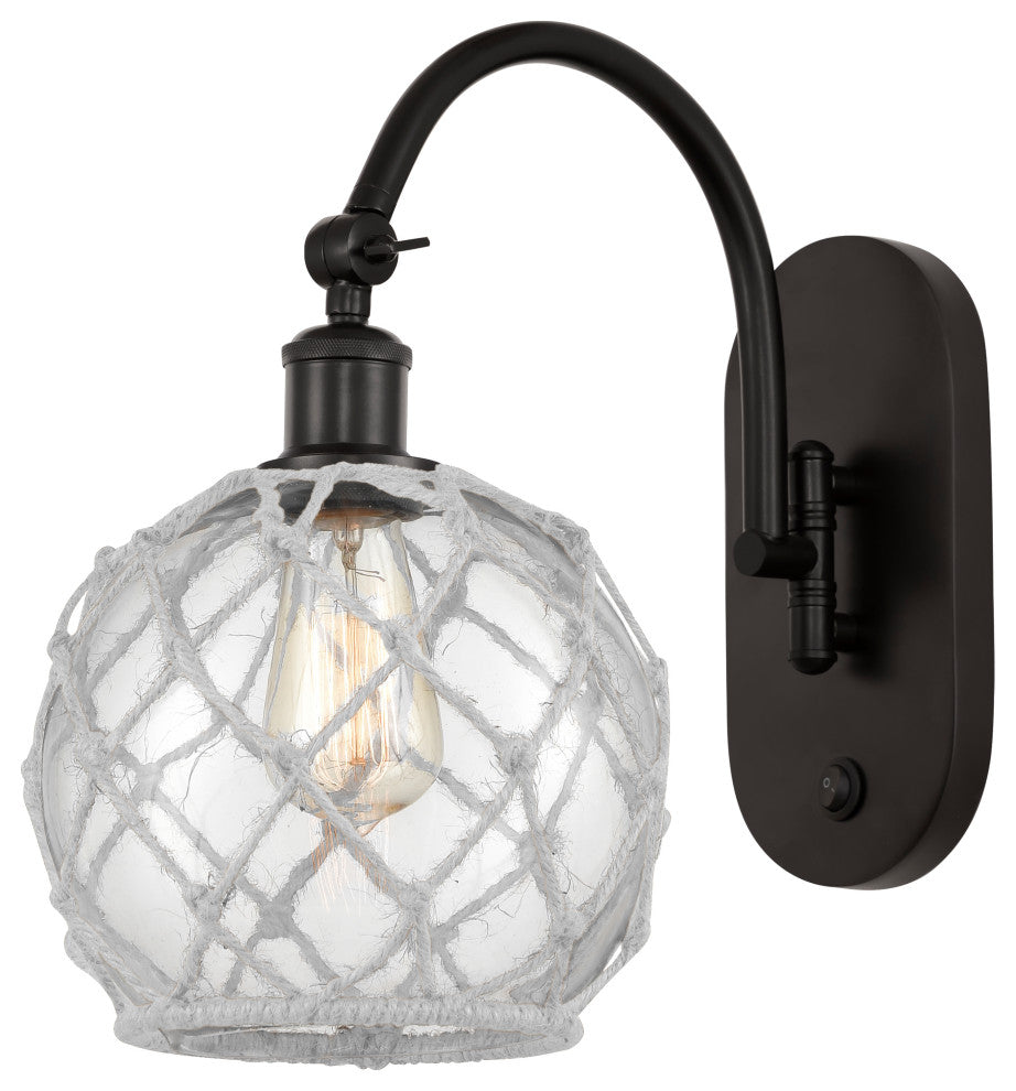 Innovations 518-1W-OB-G122-8RW 1-Light Sconce, Oil Rubbed Bronze