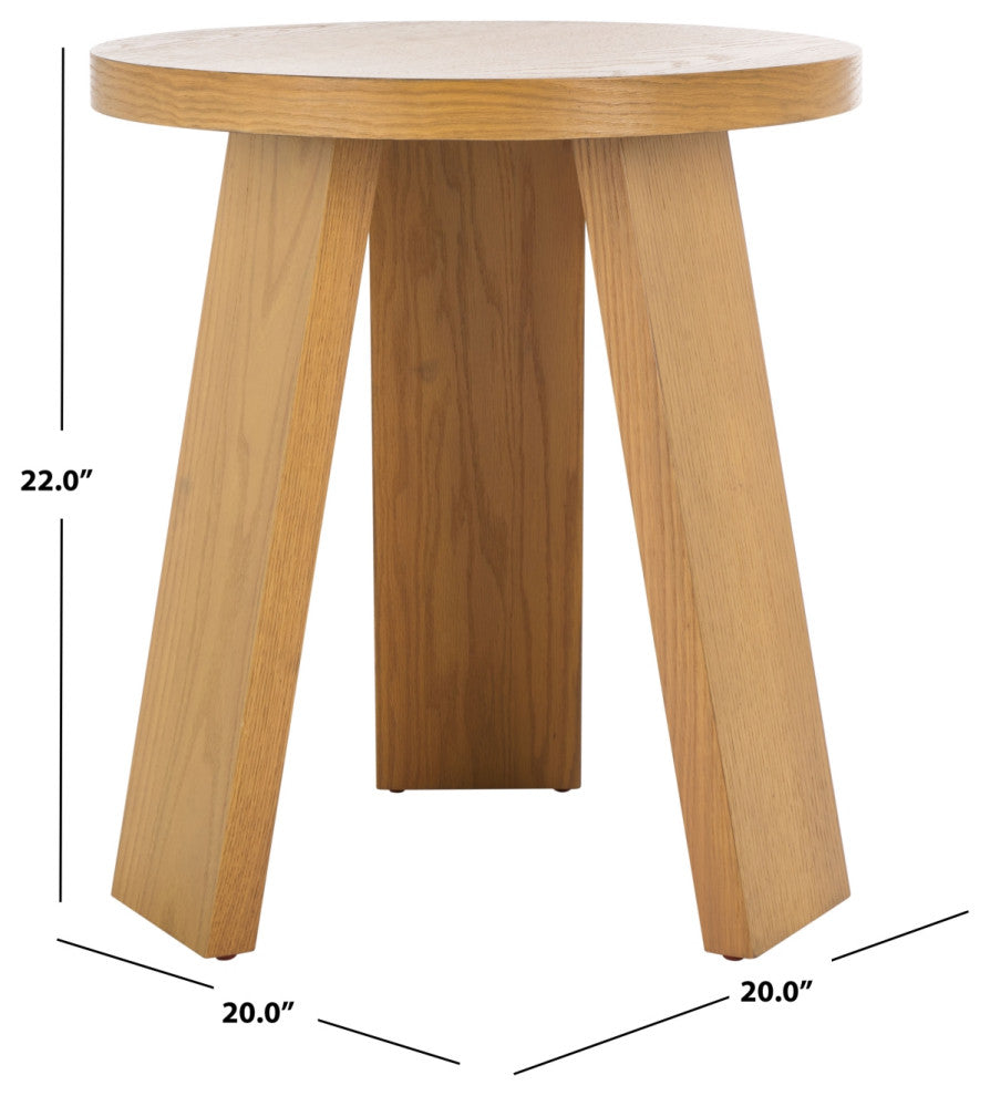 Safavieh Couture Julianna Wood Accent Table, Natural