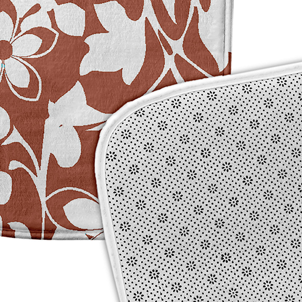 24" x 17" Evelyn Bathmat, Rust