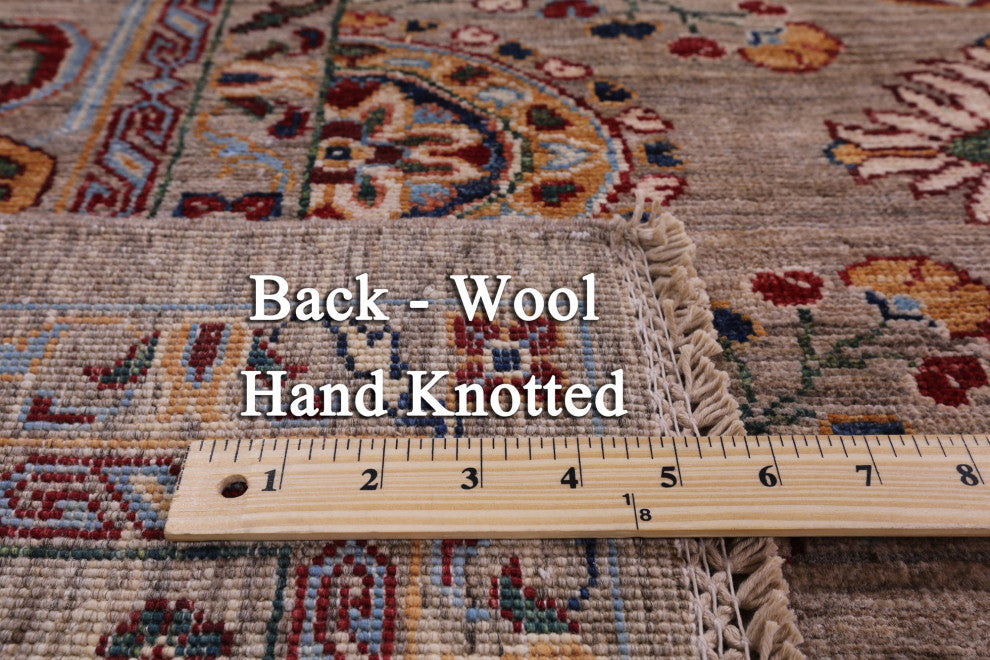 8' 3" X 11' 5" Persian Tabriz Hand-Knotted Wool Rug Q7715