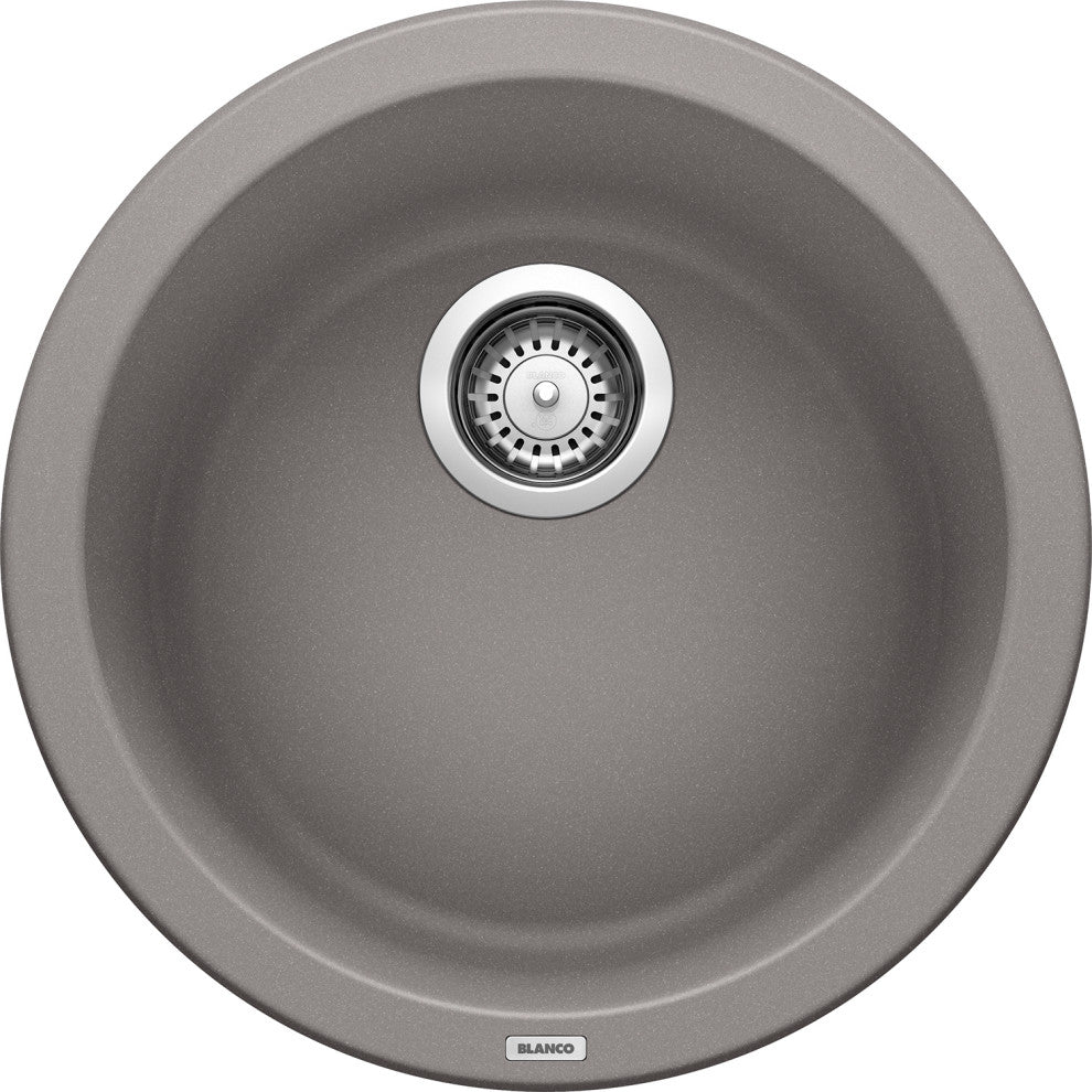 Blanco 513382 Rondo Granite Bar Kitchen Sink, Metallic Gray