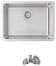STYLISH 23 inch Single Bowl Undermount and Drop-in Stainless Steel Kitchen Sink
