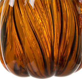 Tall Swirled Glass Pumpkin, Small