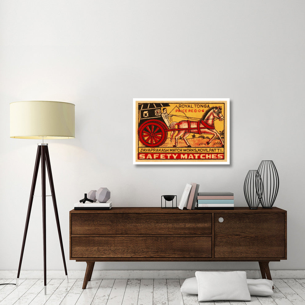 "Royal Tonga Safety Matches" Digital Paper Print by Phillumenart, 38"x26"