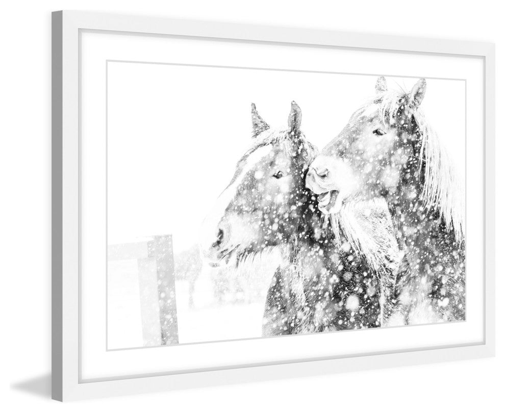 Marmont Hill, "Laughing Equus" Framed Painting Print, 36x24