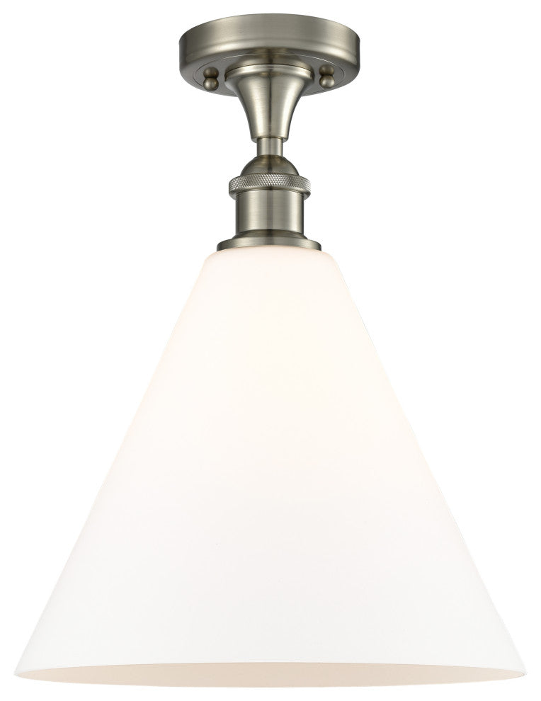 Innovations 516-1C-SN-GBC-121-LED 1 Light Semi-Flush Mount, Brushed Satin Nickel