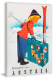 "Winter in Austria" Painting Print on Wrapped Canvas, 30"x45"