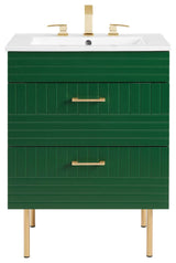 Daybreak 24" Bathroom Vanity, Green White
