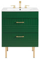 Daybreak 24" Bathroom Vanity, Green White