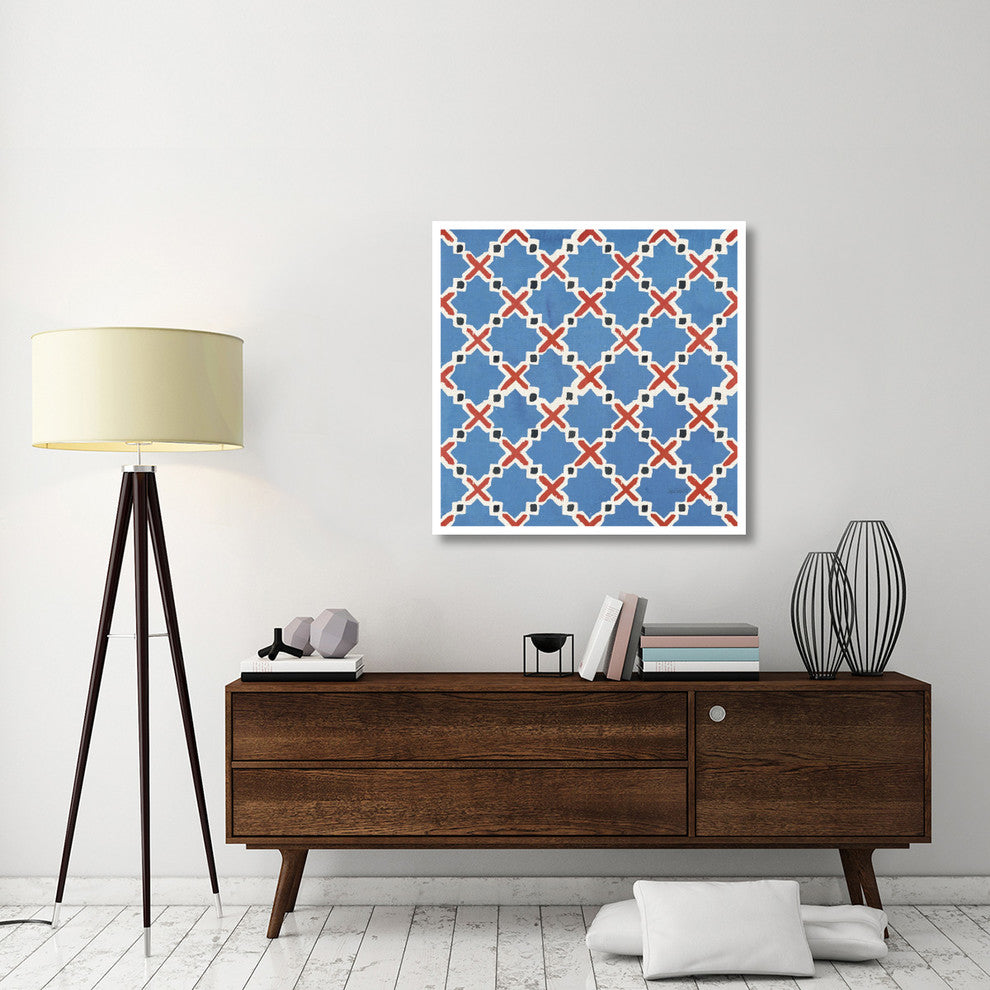 "Coastal Catch Step 02B" Digital Paper Print by Anne Tavoletti, 38"x38"