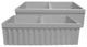 Whitehaus WHQDB332-M-LIGHTCEMENT Matte Light Cement Fireclay Kitchen Sink